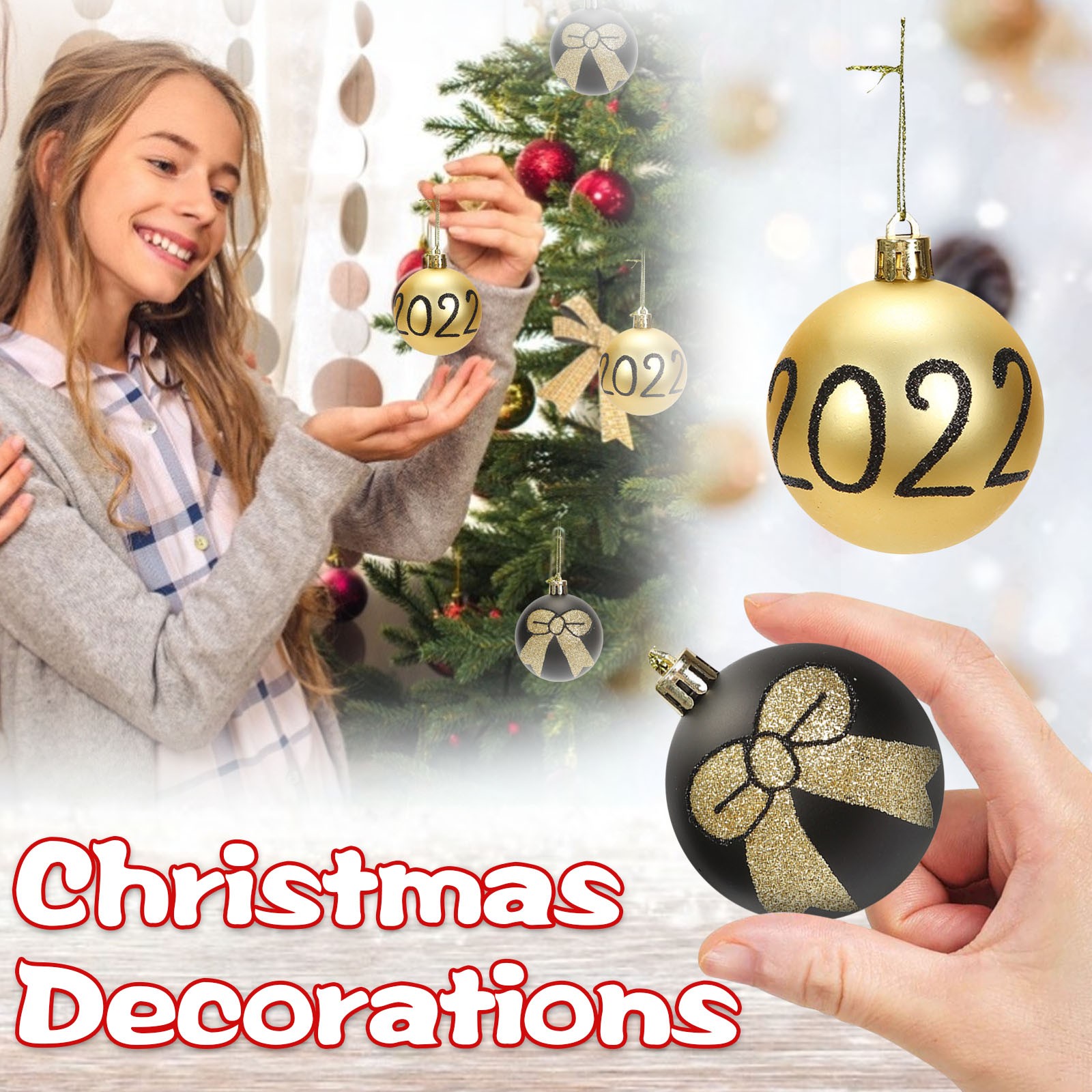 Large Outdoor Christmas Balls to Hang Clear Ornament String Cascading  Christmas Garland for Fireplace Mantel Christmas 6PC Ball Tree Decorations  Christmas Ornaments Balls Tree Ornaments Christmas Home 